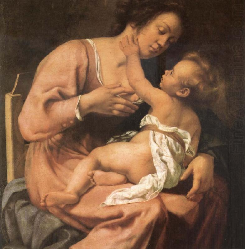 The Madonna and the Nino, Artemisia gentileschi